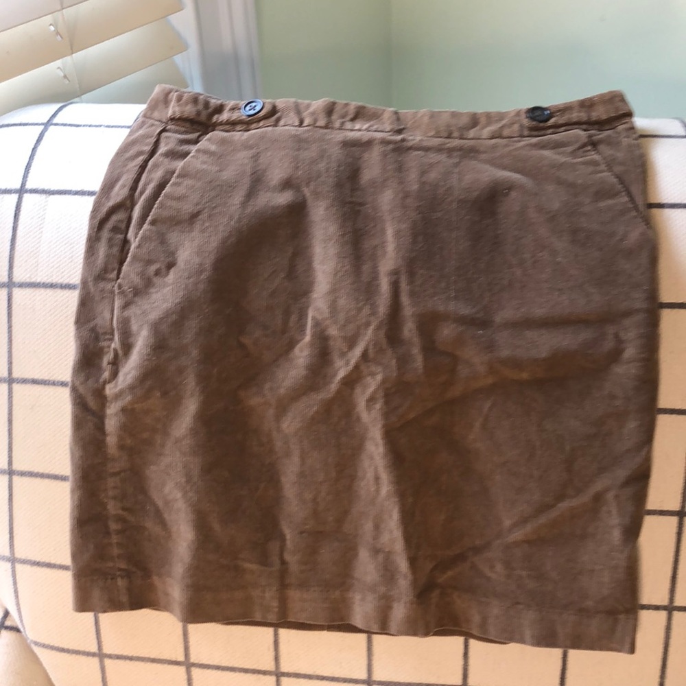 Tan Corduroy Skirt
